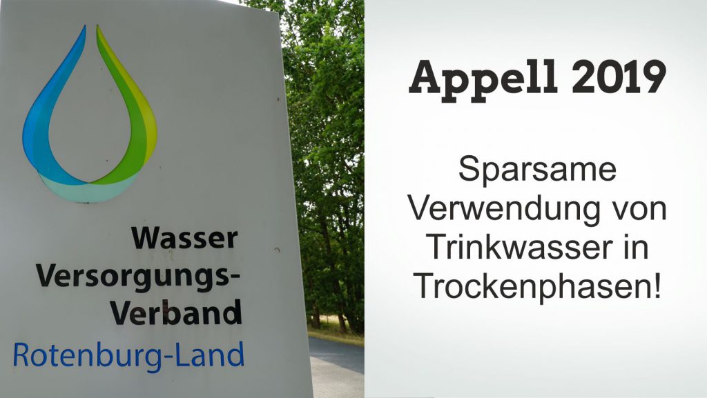 Appell des Wasserversorgungsverbandes