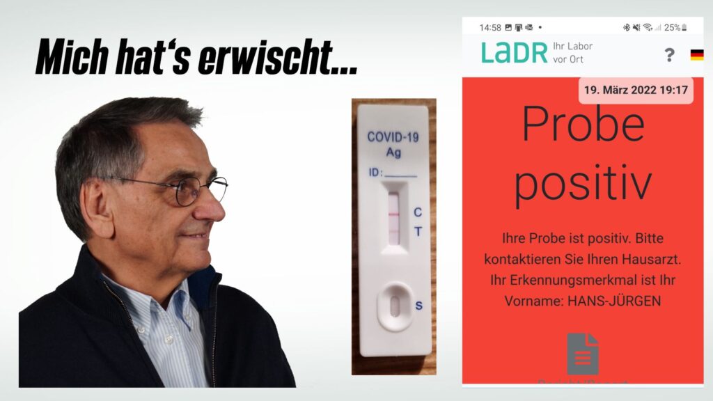 Corona: Positiv getestet, aber erleichtert und entspannt!